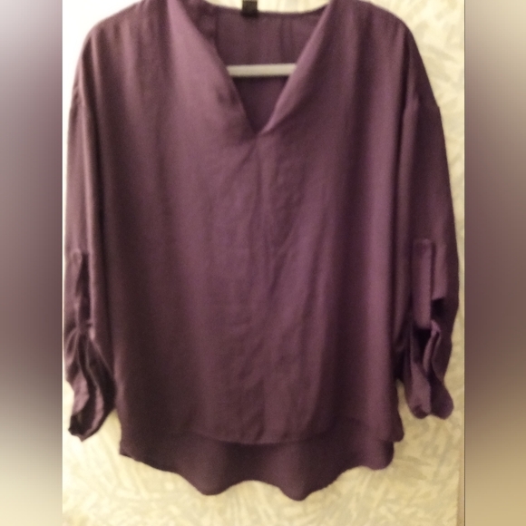 Shein, women's, purple blouse, size large - Picture 2 of 2